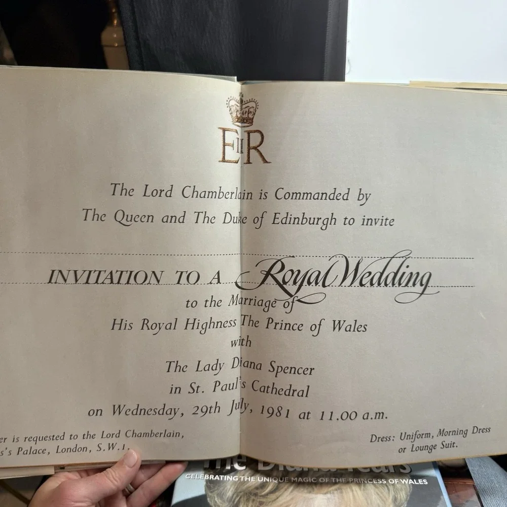 Invitation to a Royal Wedding Princess Diana England Hardcover Vintage RARE 1981